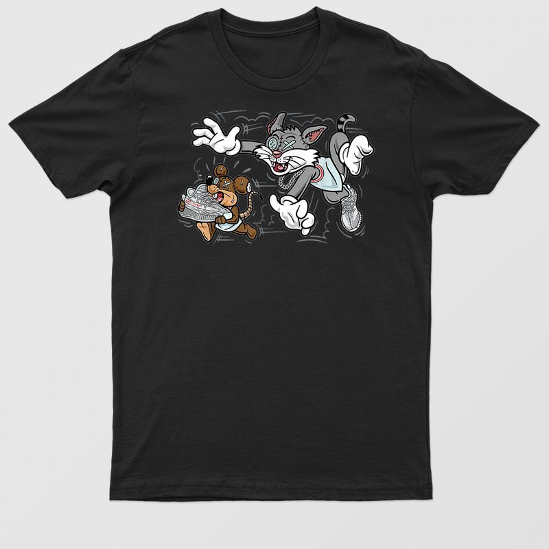 350 Blue Tint To Match Tee Mouse And Cat Match 350 Blue Tint T-Shirt For Men & Women