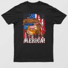 4th Of July Merica Shirt American Flag Patriotic Cat Mullet T-Shirt For Men & Women