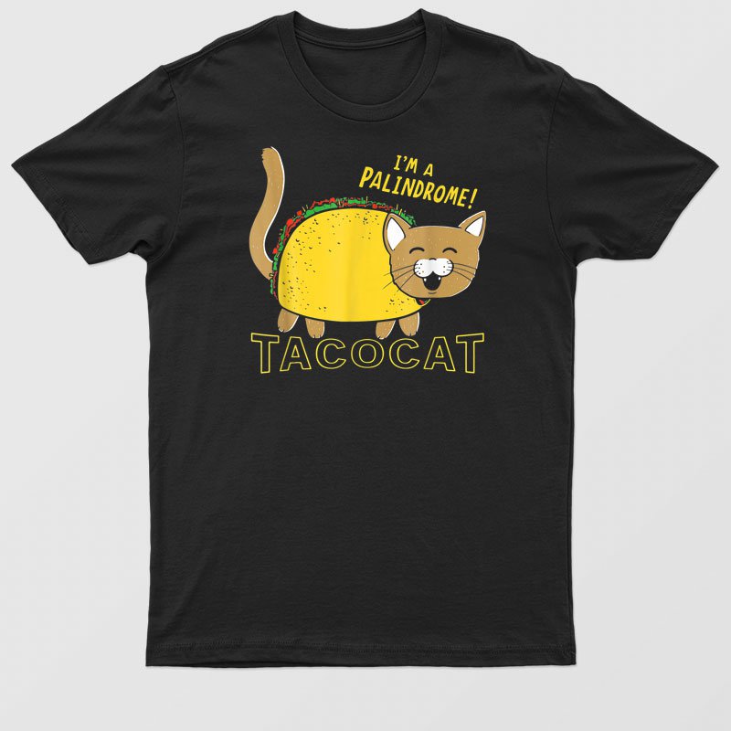 Acocat Spelled Backward Is Aco Cat Funny Cinco De Mayo T-Shirt For Men & Women
