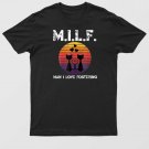 Acronym Retro Sunset Black Cats Funny Foster Cat Mom Pun T-Shirt For Men & Women