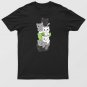 Agender Flag Non Binary Pride Lgbtq Cats Cute Agender Cat T-Shirt For Men & Women
