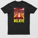 Alien Cat Attack   Cat Destroys City Evil Bitchy Kitten Ufo T-Shirt For Men & Women