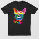 Ally Cat Purride Cat Pride Kitty Mom Gay Daddy Lesbian Lgbtq T-Shirt For Men & Women