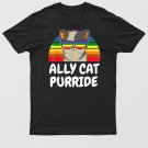 Ally Cat Shirtpurride Funny Cat Gay Pride Shirtsally Cat T-Shirt For Men & Women