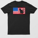 American Flag Cat 4h Of July Us Veterans Kids Men T-Shirt For Men & Women