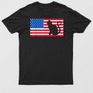 American Flag Cat 4th Of July T Shirt   Us Veterans Kids Men T-Shirt For Men & Women
