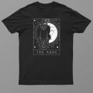 Arot Card Crescent Moon And Cat Graphic Shirt For Men Women