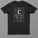 Arot Card Crescent Moon And Sphynx Cat Lover Occult Graphic Shirt For Men Women
