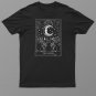 Arot Card Crescent Moon And Sphynx Cat Lover Occult Graphic Shirt For Men Women