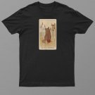 Arot Card Eight Of Swords And Cat Cosmic Graphic Cat Lover Shirt For Men Women