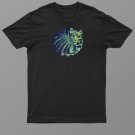 Artistic Curled Up Cat Cute Green Nature Cats Shirt For Men Women