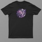 Artistic Curled Up Cat Garden Kitty Purple Flower Cats Shirt For Men Women