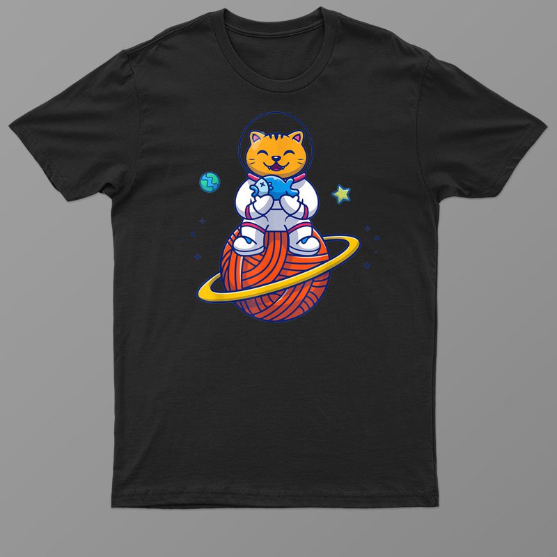 Astronaut Cat Funny Cat Tee Space Cat Tshirt Cat Lover Shirt For Men Women
