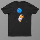 Astronaut Cat In Space Holding Planet Balloon Cat Lover Shirt For Men Women