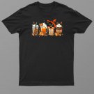 Autumn Season Cute Black Cat Pumpkin Spice Latte Shirt For Men Women