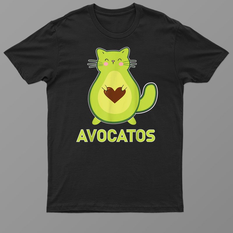 Avocato Avocado Lover Cat Funny Cute Cat Avocado Vegan Shirt For Men Women
