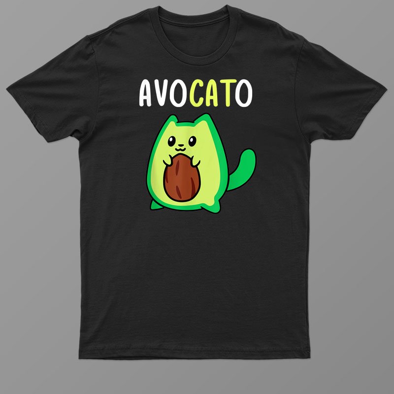 Avocato Funny Cute Cat Avocado Gift For Vegan And Cat Lover Shirt For Men Women