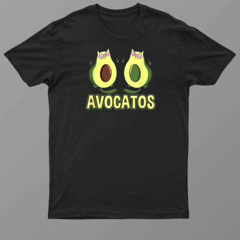 Avogato Avocado Mix Cat Vegan Vegetarian Funny Guacamole Shirt For Men Women