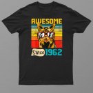 Awesome Since 1962 Funny Cat Lover 60th Birthday Shirt For Men Women