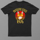 Awesome Since 1976 46th Birthday Gifts Cat Lovers Shirt For Men Women