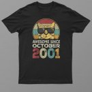 Awesome Since October 2001 21st Birthday Gifts Cat Lovers Shirt For Men Women