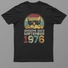 Awesome Since September 1976 46th Birthday Gifts Cat Lovers Shirt For Men Women