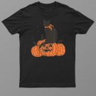Black Cat On Pumpkin Halloween Gifts For Cat Lover Women Shirt