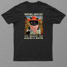 Black Cat Riding Horses Murder Is Wrong Funny Kitten Cowboy Shirt