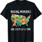 USA Travel Gift Visit 50 States Map T-Shirt