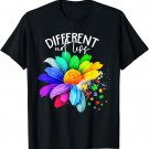 Color Flower Different Not Less Autism Awareness Month T-Shirt