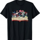 Bookworm Avid Reader Flowers Literature - Book Reading T-Shirt