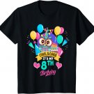 Kids Eight Year Old Birthday Owlsome It's My 8th Birthday Owl T-Shirt