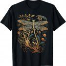 Cottagecore Floral Aesthetic Dragonfly Women Girls T-Shirt