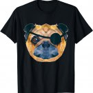 Evil Pet Pug Pirate Dog w Eye Patch T-Shirt