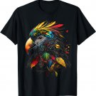 Parrot Colourful Polygon Animal Print Art T-Shirt