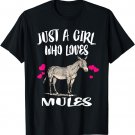 Just A Girl Who Loves Mules Animal T-Shirt