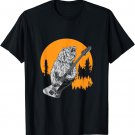 Bear Playing Guitar - Rock N Roll Bear Print T-Shirt