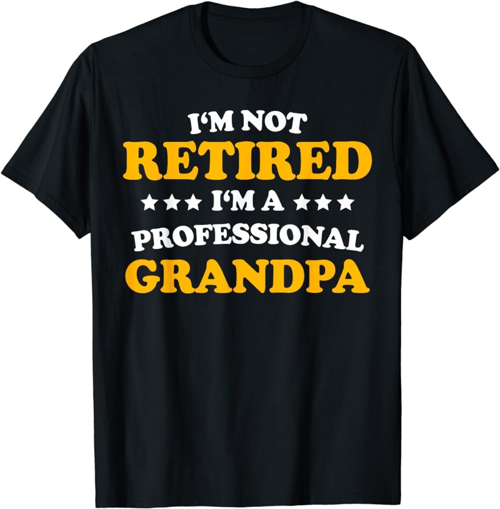 Mens Professional Grandpa Classic Gift Retirement Dad | Mens T-Shirt