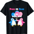 Penguin Gender Reveal Party T-shirt Pink or Blue We Love You