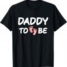 Daddy To Be T-Shirt I Cute Pastel Pink Baby Feet It's A Girl