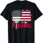 US American Flag Pickleball Lover Player Paddle Men Women T-Shirt