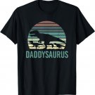 Daddysaurus Fathersday Dad Papa Family Dinosaurs Vintage T-Shirt