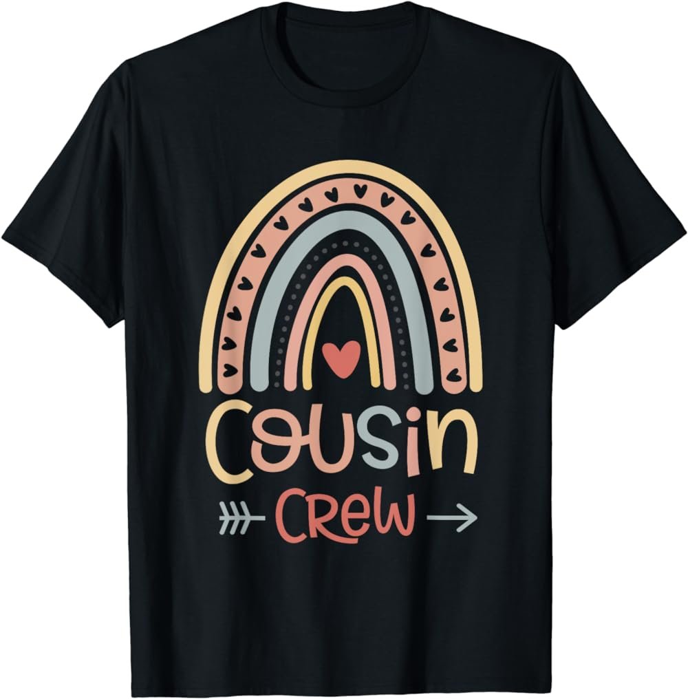 Cousin Crew Retro Groovy Cousin Squad Family Kids Toddlers T-Shirt