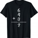 6+4+3=2 Double Play Baseball Player Baseball Saying T-Shirt