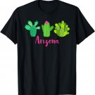 Arizona Cactus Plant with Flower T-Shirt for Women