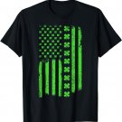 Irish American Shamrock Flag St Patricks Paddy Patty Day T-Shirt