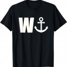 W ANCHOR T-SHIRT Funny Wanker Tee Jerk Tee