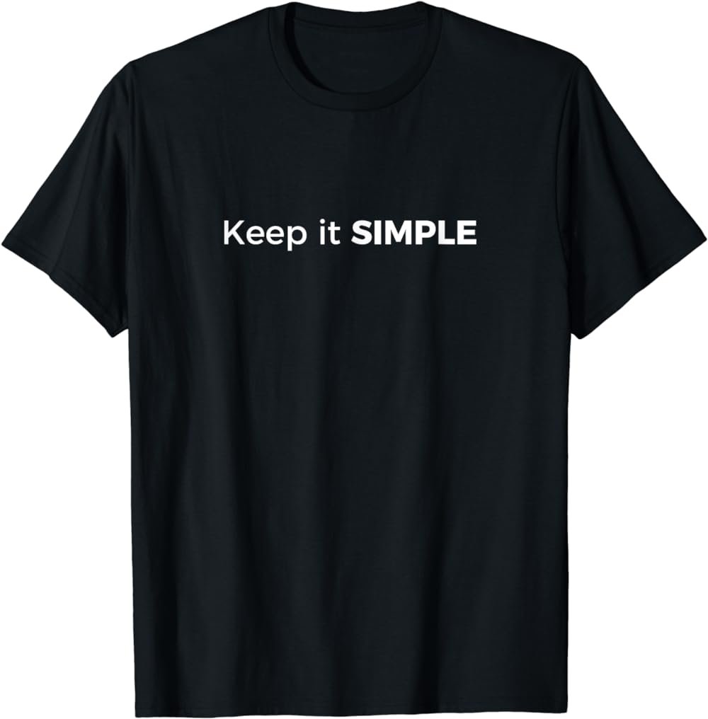 Keep It Simple Sober AA NA Gift T-Shirt