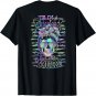 Yes I'm A Bitch But Not Your Hologram Skull Messy Bun (back) T-Shirt