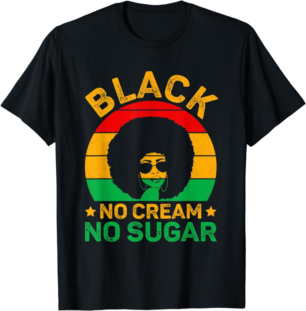 Black No Cream No Sugar T-Shirt